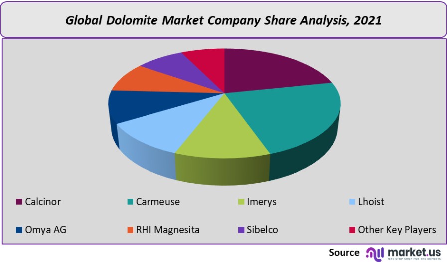 dolomite market company share analysis