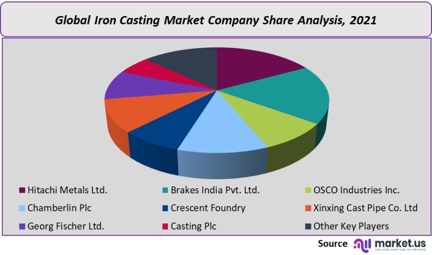 iron casting market company share analysis